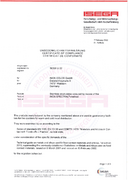 Certificate of clearance