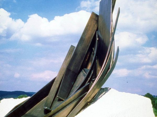 Stainless steel sculpture Main bridge Knetzgau