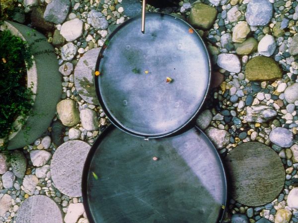 Stainless steel fountain atrium -Bayrische Vereinsbank Augsburg