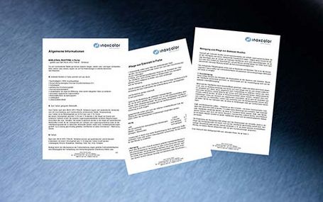Fact sheets and  Maintenance instructions