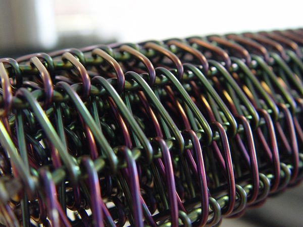 Wire mesh, multi-coloured