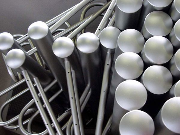 Electrolytically polished bicycle stands