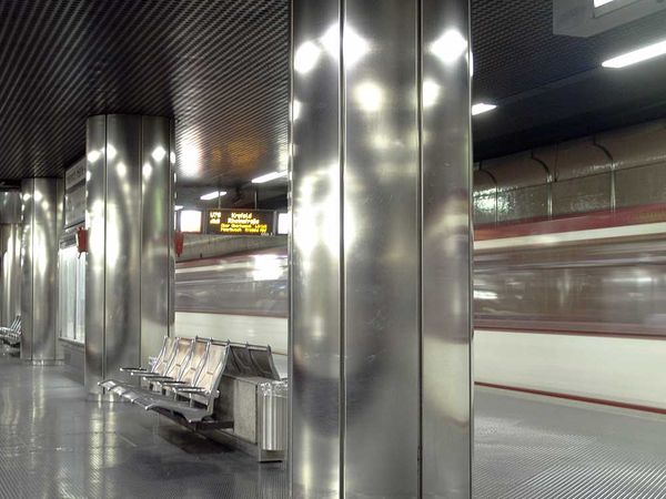 Electro polished street furniture